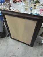 large framed cork board