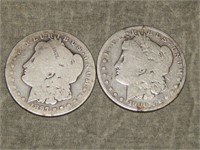 1897 O & 1897 S Morgan 90% SILVER Dollars
