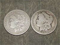 1882 O & 1891 O Morgan 90% SILVER Dollars