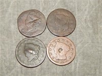1817, 1818, 1827, 1847 Large Cents w/issues