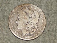 1889 CC Morgan 90% SILVER Dollar KEY DATE