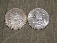 1887 & 1887 O Morgan 90% SILVER Dollars