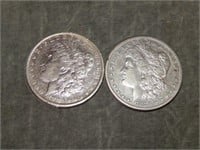 1883 O & 1883 S Morgan 90% SILVER Dollars