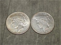1926 D & 1926 S Peace 90% SILVER Dollars