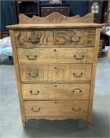 Tiger Oak Chest of Drawers