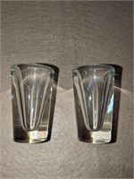 Vintage glass shot glasses
