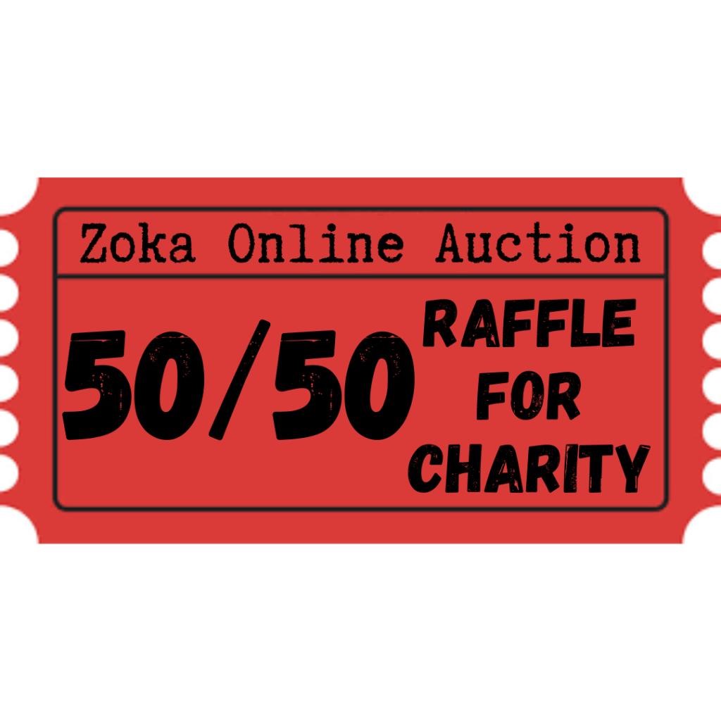 Zoka Online Auction 50/50 Raffle for Kane's Homefull Society