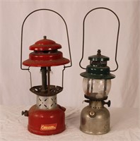PAIR OF VINTAGE COLEMAN CAMPING OIL LAMPS