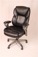 SERTA BLACK BONDED LEATHER OFFICE CHAIR