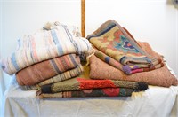 Lot of throw rugs