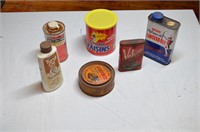 Lot of mixed tins and cleaners