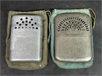 Two Vintage Metal Hand Warmers