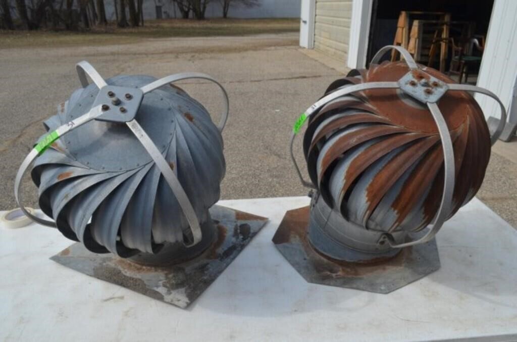 Two Triangle Turbine Air Vents