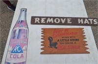 Decorative wall signs, RC Cola