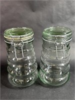 Pair of Glass Storage Jars