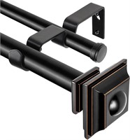 Double Curtain Rod 36 to 72 Inches
