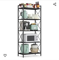 ($86) SONGMICS 5-Tier Metal Storage Rack