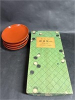 Oriental Go Game and Painted bowls