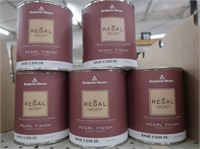 5 Cans Benjamin Moore-4 Cans Pearl Finish Base 3