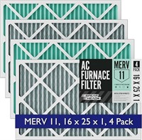 4-Pack Spearhead 16x25 AC Furnace Filters