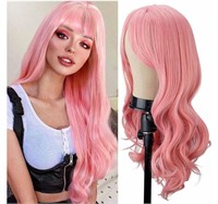 Pink Wig w/Wig Cap & Comb Approx 18" - READ!
