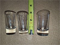 Vintage glass shot glasses