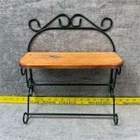 Metal/Wood Wall Shelf