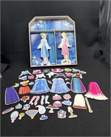 Frozen Elsa Wood Magnetic Dress Up Doll Set