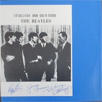 Beatles Signed Demo Copy Album Cover Feb 16, 1964