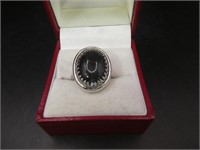 Black Stone Ring Size 6