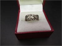 Silver Band Ring Size 6