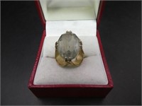 18 K Gold Plated Topaz Ring Size 7