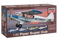 Minicraft Piper Super Cub Airplane Model Kit 1/48