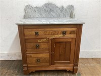 MARBLE TOP CABINET