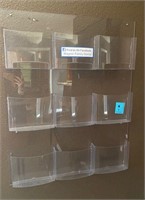 Plexi Glass chart holder wall mount plexy glass