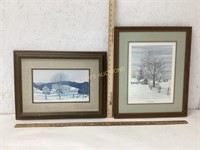 2 BOB TIMBERLAKE PRINTS FRAMED AND MATTED