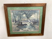 FRED THRASHER  FRAMED AND MATTED PRINT