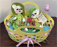 Get ready for Easter! Easter basket with eggs