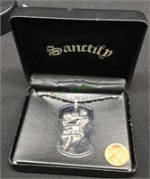 New sanctify men’s necklace with dog tag look