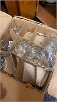 Large box of Indiana glass coffee Cramer and