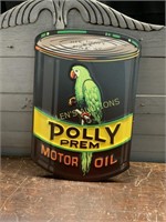 POLY MOTOR OIL METAL SIGN