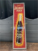 METAL DELAWARE PUNCH SIGN