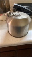 Large, stainless teapot