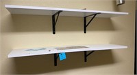 2 Shelves with Brackets wall mount need taken down