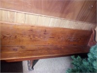 12 foot wooden pew