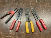 4 PAIRS OF WIRE CUTTERS