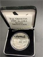 1999 SILVER ALASKA STATE SEAL