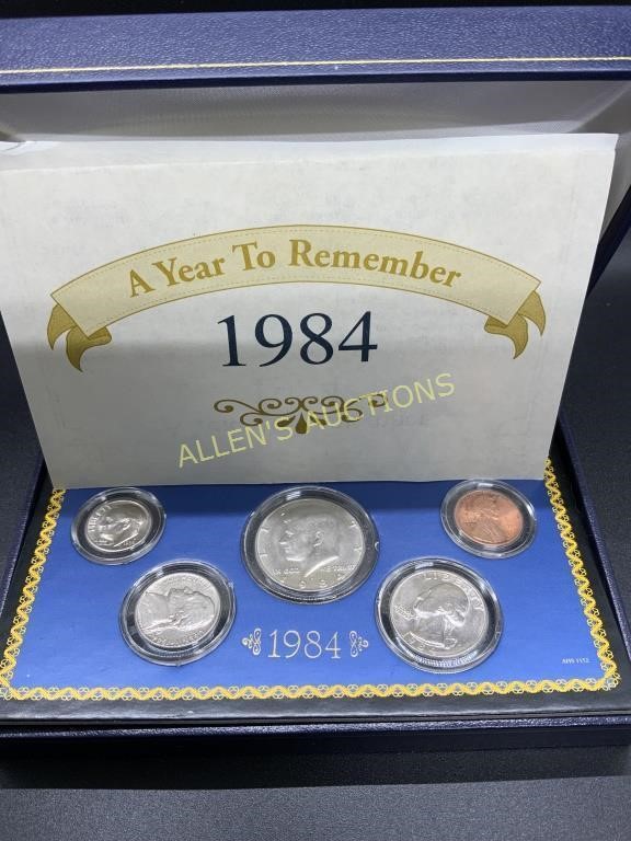 A YEAR TO REMEMBER 1984 COIN COLLECTION