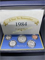 A YEAR TO REMEMBER 1984 COIN COLLECTION