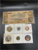 COLLECTIABLE COINS   TOKENS   CONFEDERATE BILL